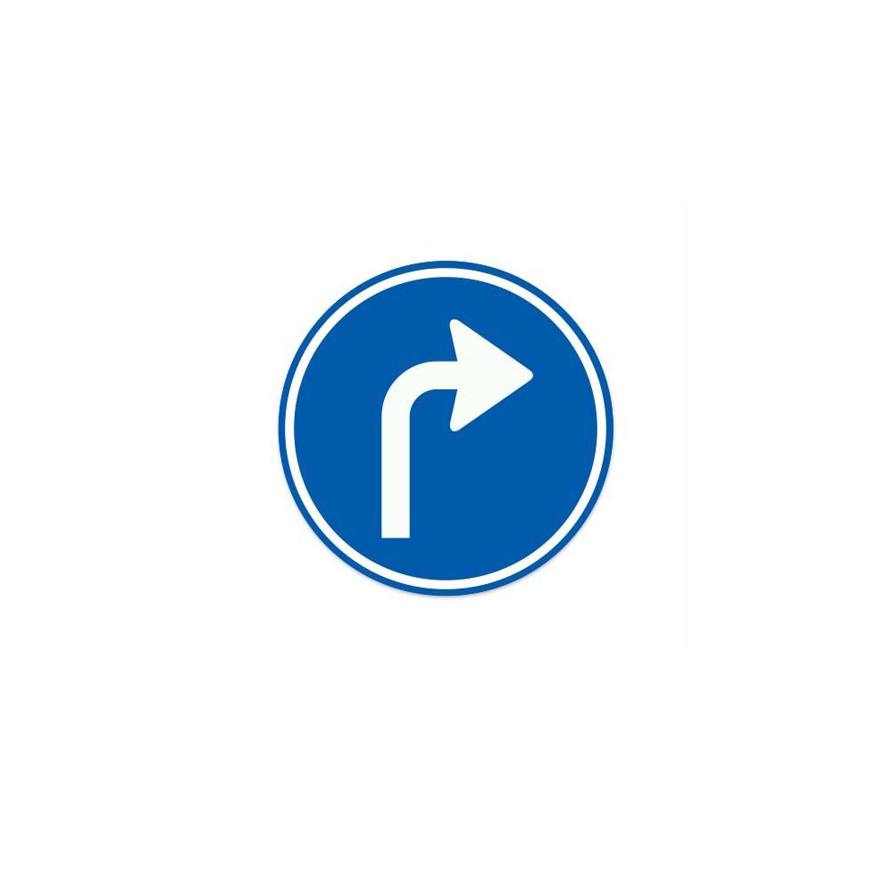 D05-R Verkehrszeichenaufkleber „Aufforderung zur Einhaltung der angegebenen Fahrtrichtung“ – 1