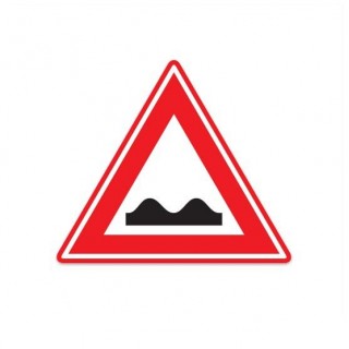 J01 Aufkleber „Warnung vor schlechter Straßenoberfläche“ – 1