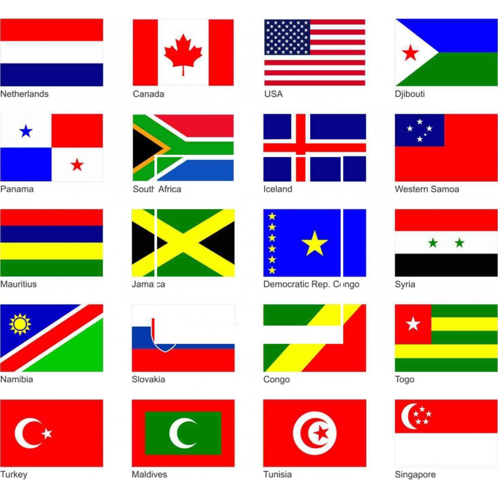 Flaggen aller Länder möglich - 2