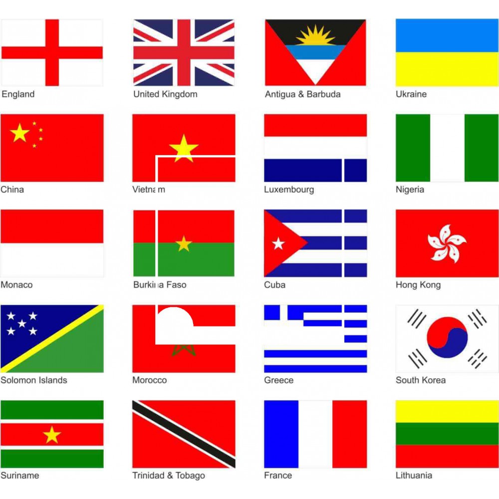 Flaggen aller Länder möglich - 4