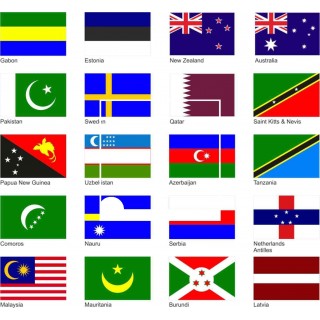 Flaggen aller Länder möglich - 6