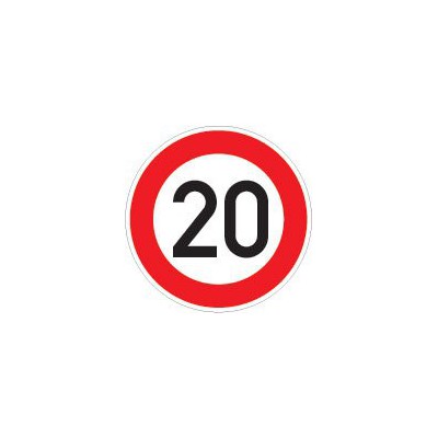 Maximumsnelheid 20 km Sticker - 1