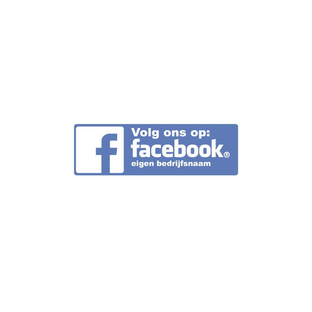 facebook sticker eigen bedrijfsnaam  - 1