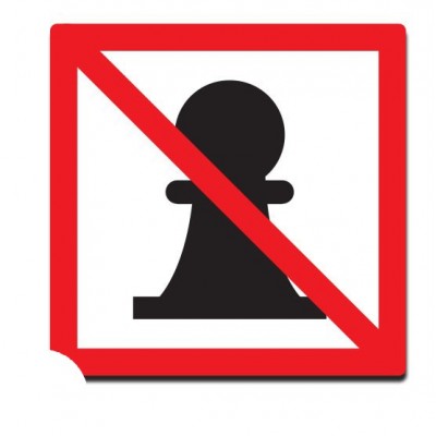 Verboden te meren sticker - 1