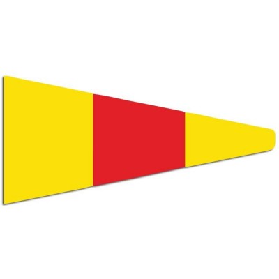 Seinvlag cijfer 0 - 1 Seinvlag cijfer 0 - 1