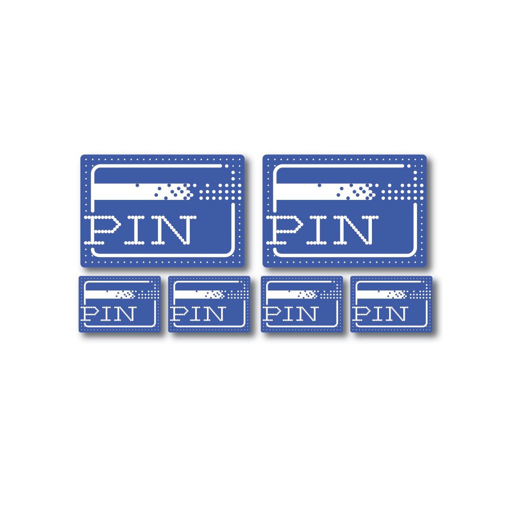 Pin stickers set - 1