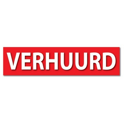 Makelaardij sticker verhuurd - 1 Makelaardij sticker verhuurd - 1
