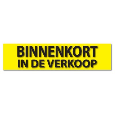 Makelaardij sticker Binnenkort in de verkoop - 1