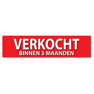 Makelaardij sticker Verkocht binnen 3 maanden - 1