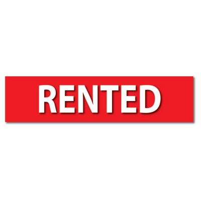 Makelaardij sticker Rented - 1 Makelaardij sticker Rented - 1