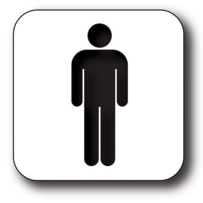 Man toilet sticker - 1