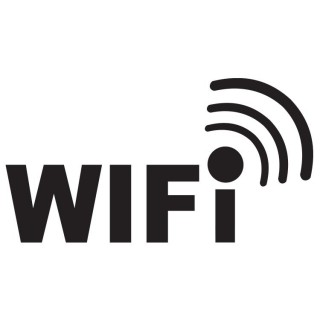 Wifi signaal type 3 sticker Logo uitgesneden - 1