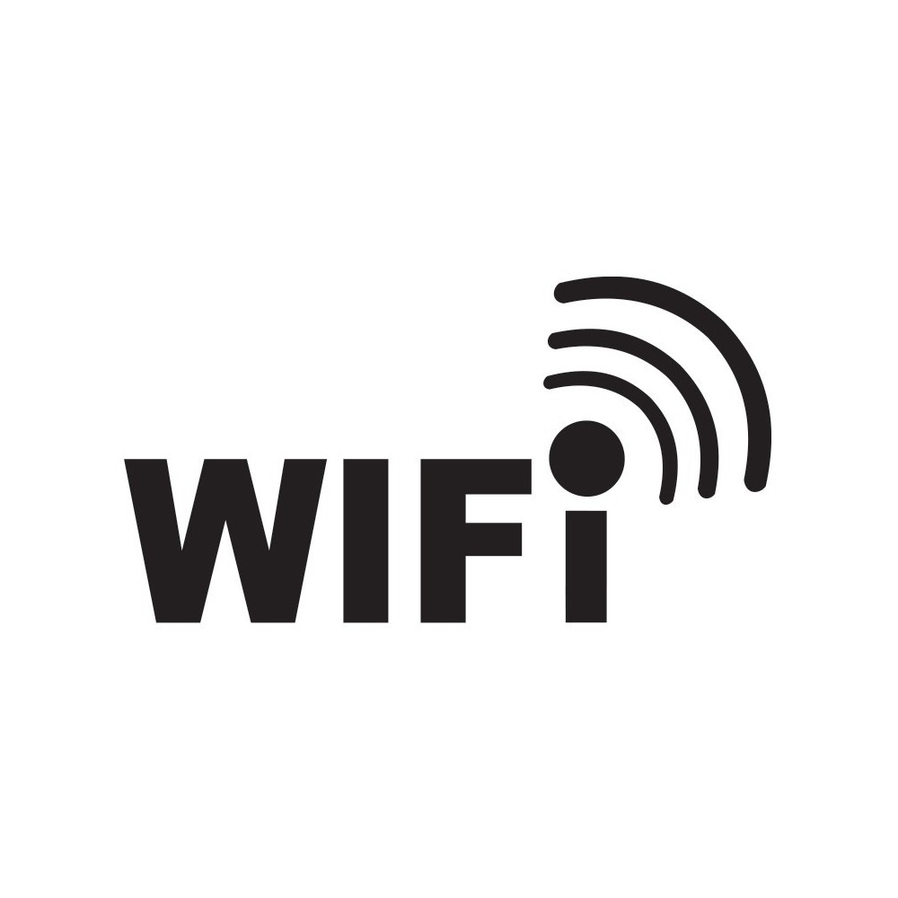 Wifi signaal type 3 sticker Logo uitgesneden - 1