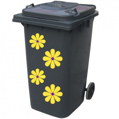 Kliko sticker bloem geel - 1