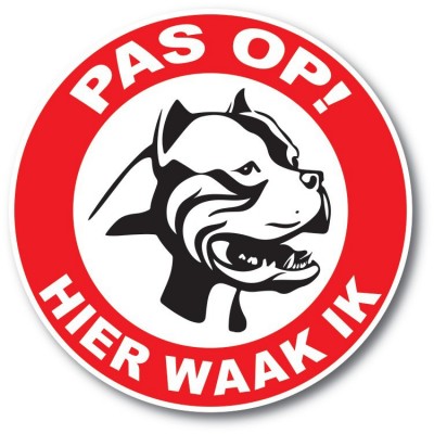 Pas op! Hier waakt mijn Pitbull - 1 Pas op! Hier waakt mijn Pitbull - 1