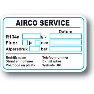 Airco Service Onderhoud stickers - 1