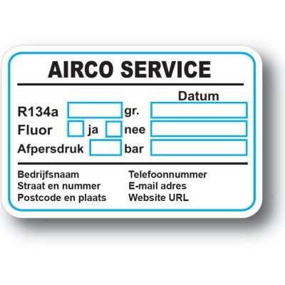 Airco Service Onderhoud stickers - 1 Airco Service Onderhoud stickers - 1