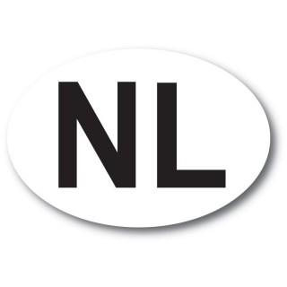 NL sticker wit zwart ORIGINEEL - 1