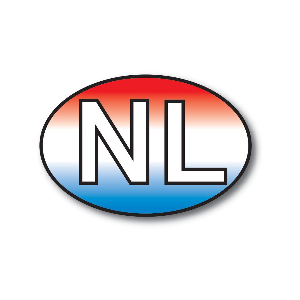 NL sticker Achtergrond NL Vlag - 1