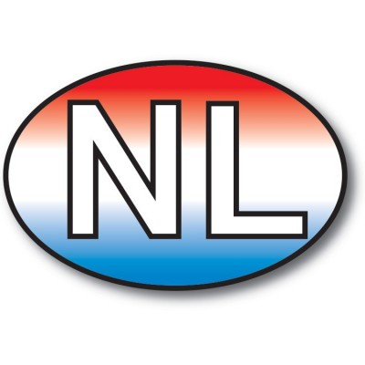NL sticker Achtergrond NL Vlag - 1