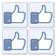 Facebook Stickers set LiKE