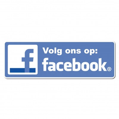 Facebook Sticker volg ons type 1 - 1