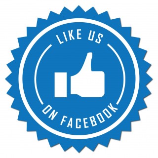 Like us on facebook Sticker set - 1