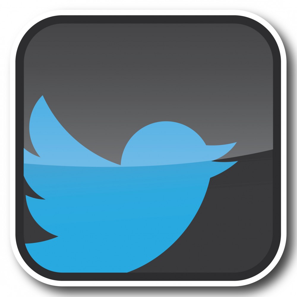 Twitter trendy nieuw logo Stickers set  - 1