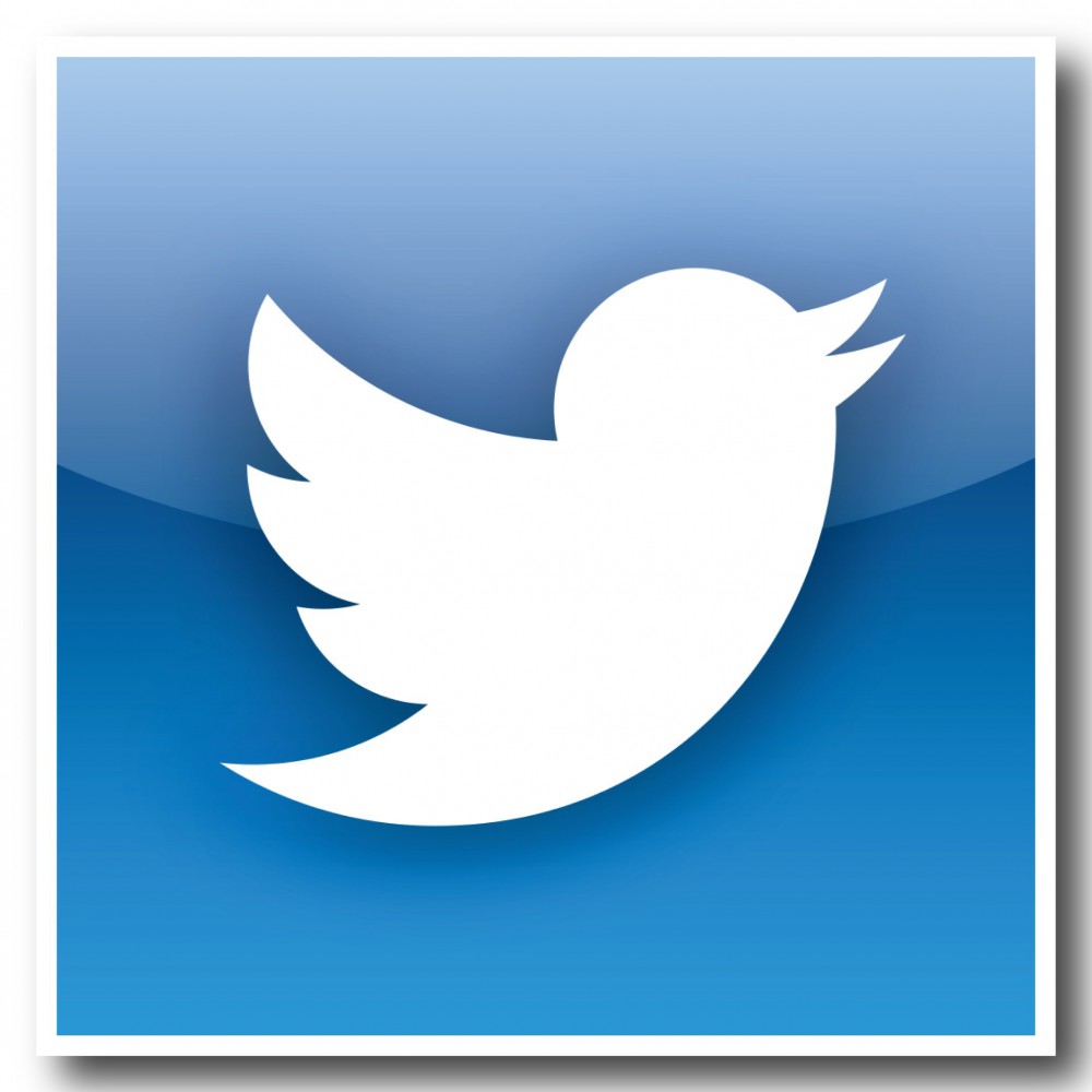 Twitter nieuwste logo vierkant Stickers set  - 1