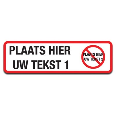 Auto Bumpersticker I Hate Tekst - 1