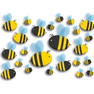 Bienen Fahrradaufkleber - 1