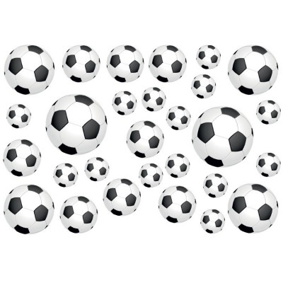 Fietsstickers voetballen set - 1 Fietsstickers voetballen set - 1