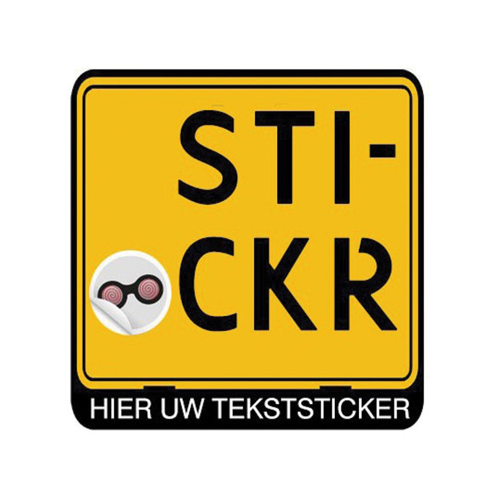 residentie Viskeus Zich verzetten tegen Scooter Kentekensticker Eigen Tekst kopen? - Stickermaster