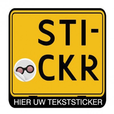 Scooter Kentekensticker Eigen Tekst - 2