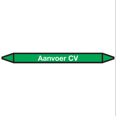 Aanvoer-CV Pictogramsticker Leidingmarkering - 1 Aanvoer-CV Pictogramsticker Leidingmarkering - 1