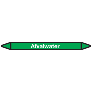 Afvalwater Pictogramsticker Leidingmarkering - 1
