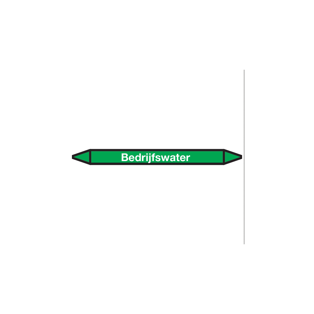 Bedrijfswater  Pictogramsticker Leidingmarkering - 1