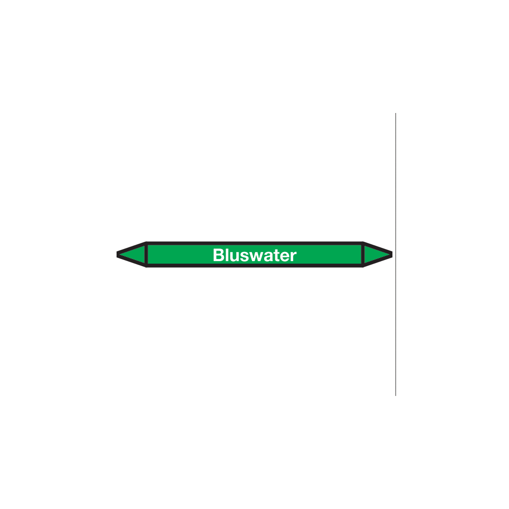 Bluswater Pictogramsticker Leidingmarkering - 1