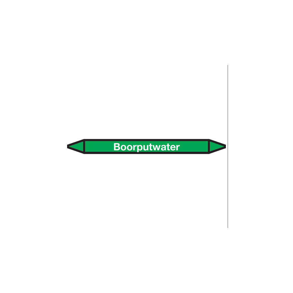 Boorputwater Pictogramsticker Leidingmarkering - 1