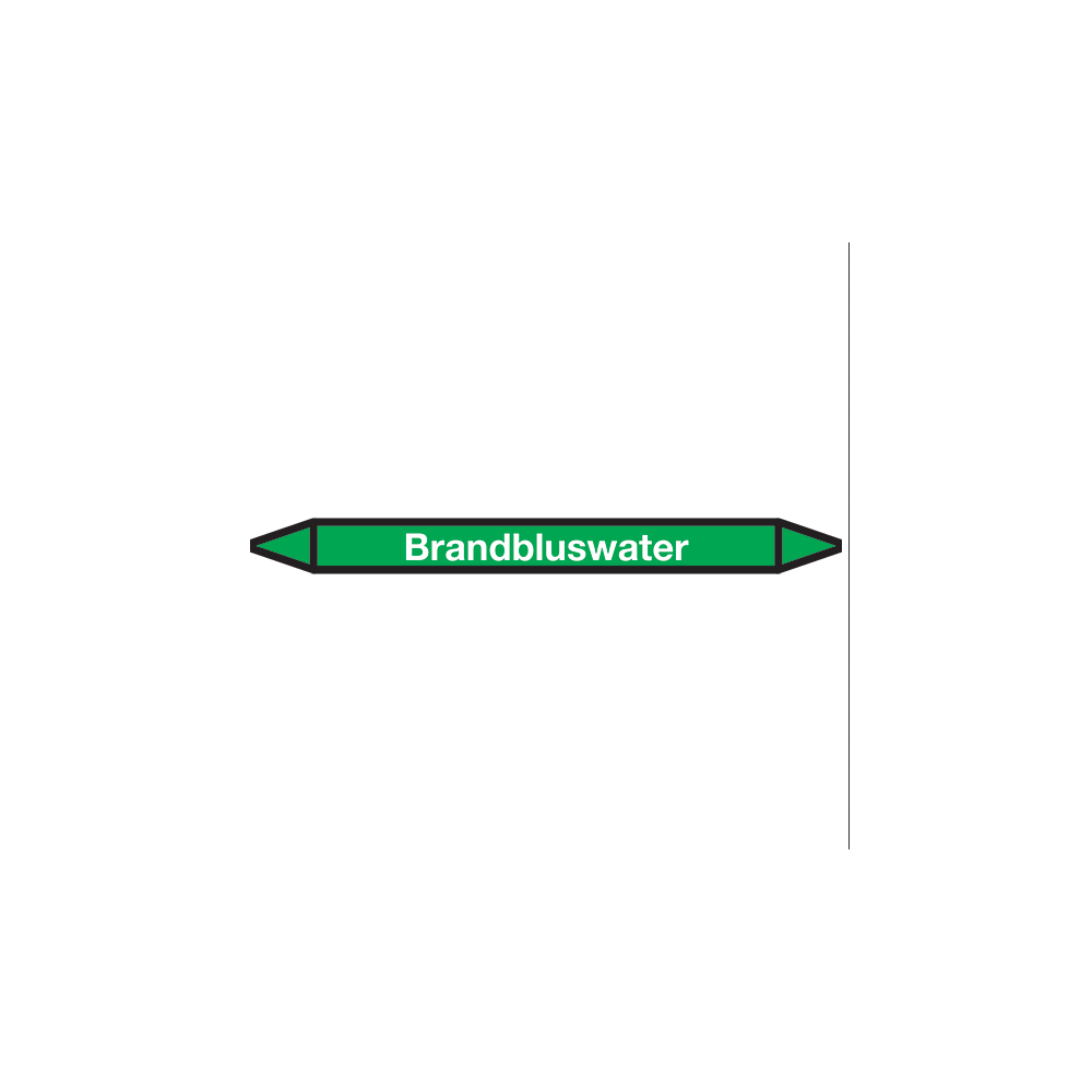 Brandbluswater Pictogramsticker Leidingmarkering - 1