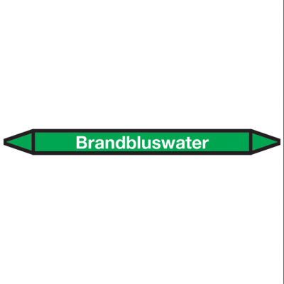 Brandbluswater Pictogramsticker Leidingmarkering - 1 Brandbluswater Pictogramsticker Leidingmarkering - 1