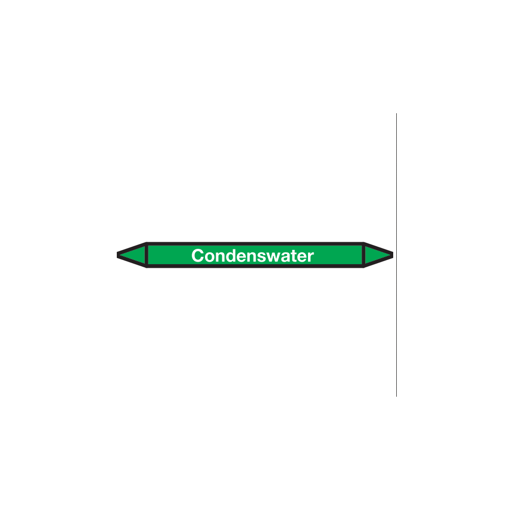Agua de condensación Etiqueta de pictograma Marcado de tuberías - 1