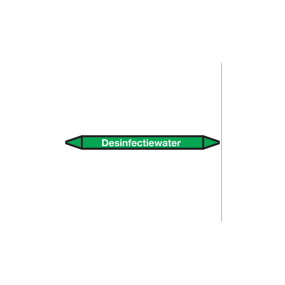 Desinfectiewater Pictogramsticker Leidingmarkering - 1