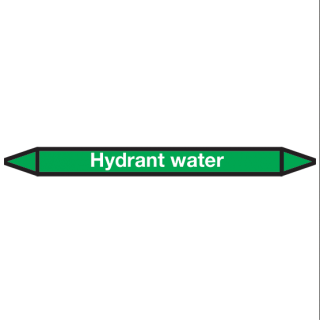 Hydrantenwasser-Symbolaufkleber Rohrmarkierung - 1