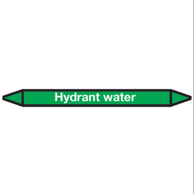 Hydrant Water Pictogramsticker Leidingmarkering - 1
