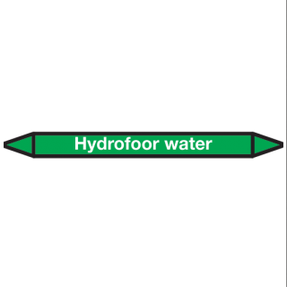 Hydrofoor-water Pictogramsticker Leidingmarkering - 1