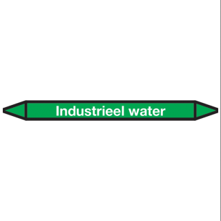 Etiqueta engomada del icono de agua industrial Marcado de tuberías - 1