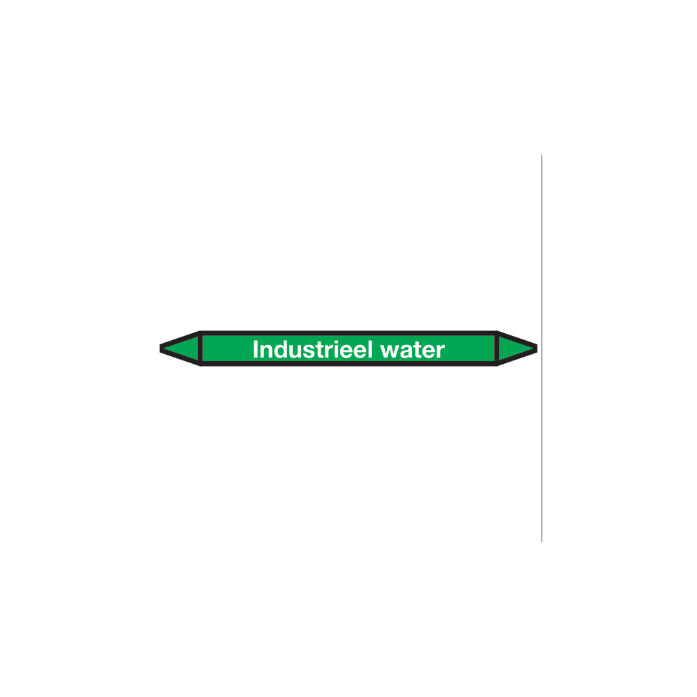 Industrieel Water Pictogramsticker Leidingmarkering - 1