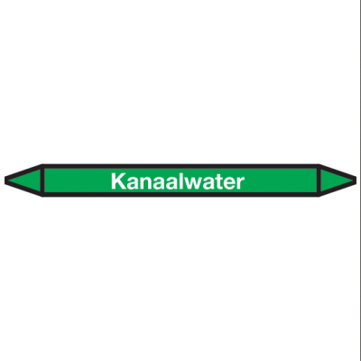 Kanaalwater Pictogramsticker Leidingmarkering - 1