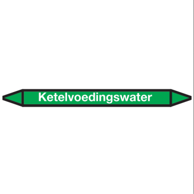 Ketelvoedingswater Pictogramsticker Leidingmarkering - 1